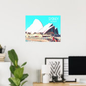 Sydney Australia Opera House reisdruk Poster (Thuiskantoor)