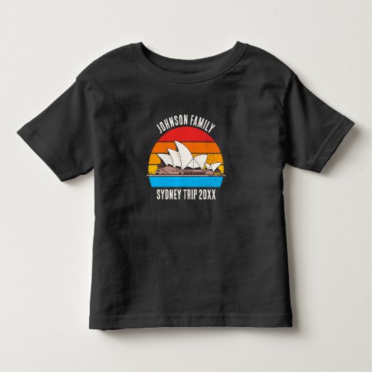 Sydney Australia Opera House Trip Custom Kinder Shirts (Voorkant)