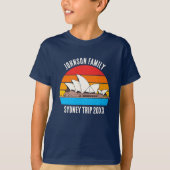 Sydney Australia Opera House Trip Custom Kinder T-shirt (Voorkant)