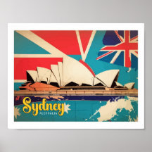 Sydney Australia Pop Art Travel Illustration