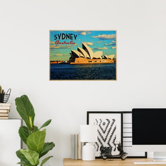 Sydney Australia Poster (Thuiskantoor)