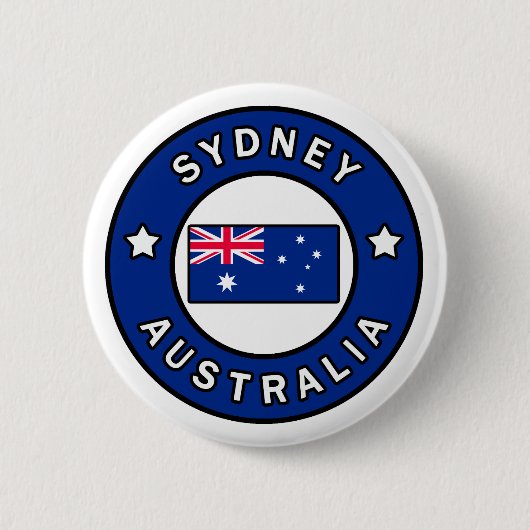Sydney Australia Ronde Button 5,7 Cm (Voorkant)