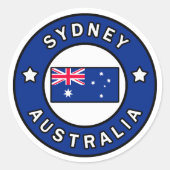 Sydney Australia Ronde Sticker (Voorkant)