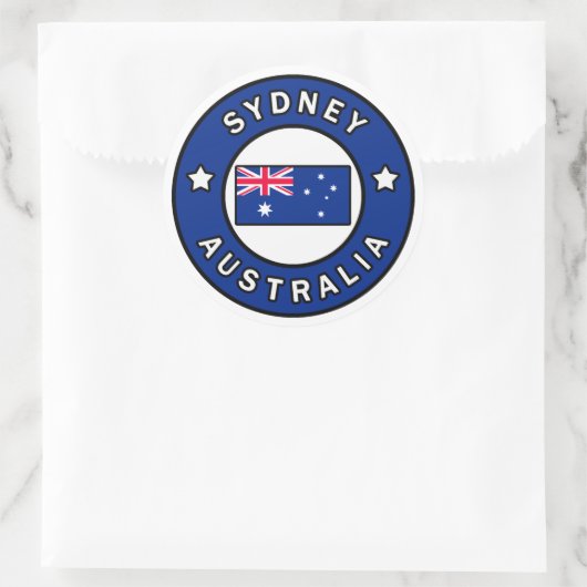 Sydney Australia Ronde Sticker (Tas)
