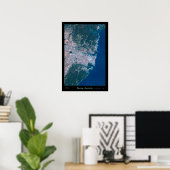 Sydney Australia Satellite poster foto print map (Thuiskantoor)