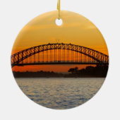 Sydney Australia Schilderachtig kerstversiering Keramisch Ornament (Achterkant)