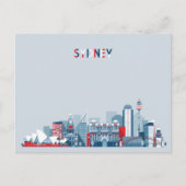 Sydney Australia Skyline Briefkaart (Voorkant)