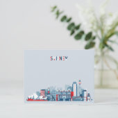 Sydney Australia Skyline Briefkaart (Staand voorkant)
