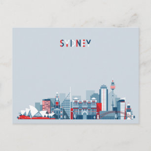 Sydney Australia Skyline Briefkaart