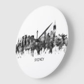 Sydney Australia Skyline BW Grote Klok (Hoek)
