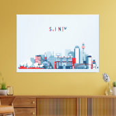 Sydney Australia Skyline Canvas Afdruk (Insitu (Woonkamer))