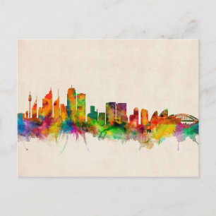Sydney Australia Skyline Cityscape Briefkaart