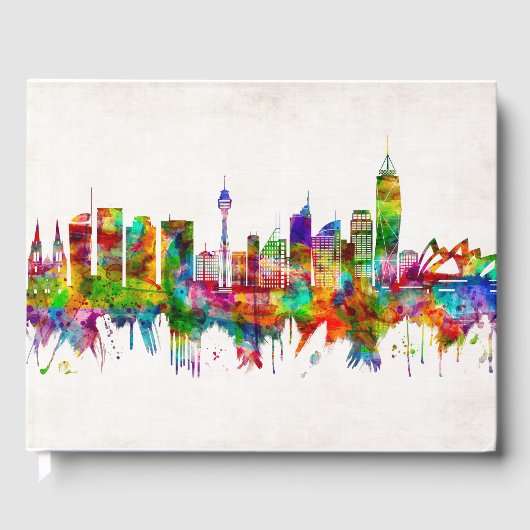 Sydney Australia Skyline Gastenboek (Voorkant)