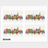 Sydney Australia Skyline Rechthoekige Sticker (Vel)