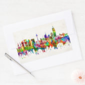 Sydney Australia Skyline Rechthoekige Sticker (Envelop)