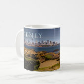 Sydney Australia Skyline, van Bradleys Head Koffiemok (Voorkant links)