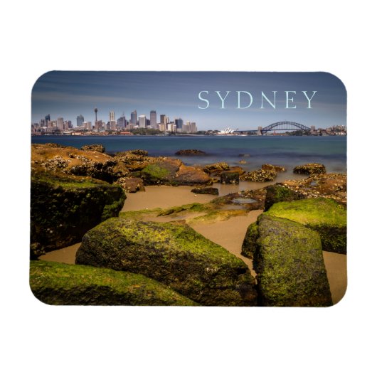 Sydney Australia Skyline, van Bradleys Head Magneet (Horizontaal)