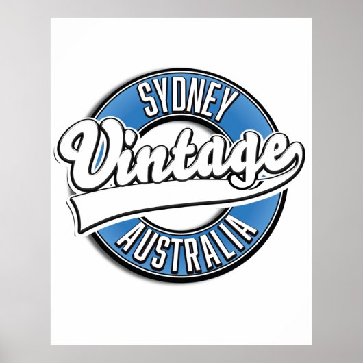 Sydney Australia style logo Poster (Voorkant)