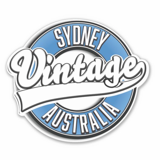 Sydney Australia style logo Sticker (Voorkant)