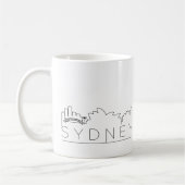 Sydney Australia | Stylized City Skyline Koffiemok (Links)