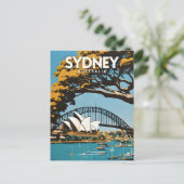 Sydney Australia Travel Briefkaart (Staand voorkant)