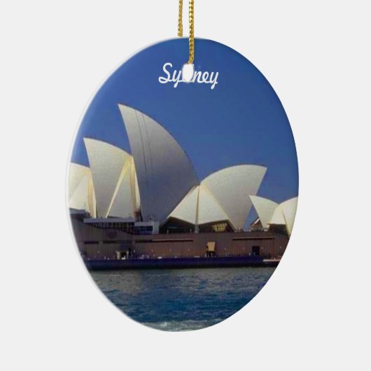 Sydney Australia Travel Kerstversiering Keramisch Ornament (Rechts)