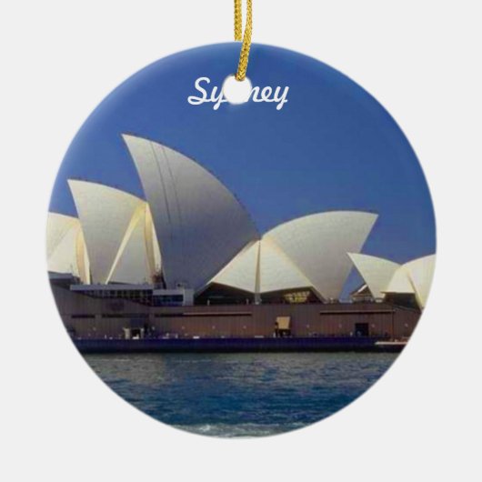Sydney Australia Travel Kerstversiering Keramisch Ornament (Voorkant)