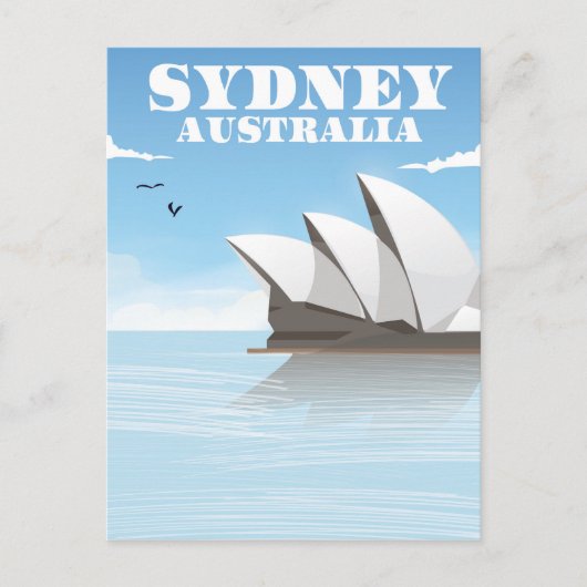 Sydney Australia Travel poster Briefkaart (Voorkant)