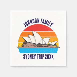 Sydney Australia Trip Opera House Gepersonaliseerd Servet