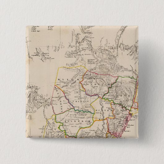 Sydney Australia Vierkante Button 5,1 Cm (Voorkant)