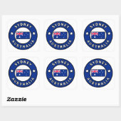 Sydney Australia Vierkante Sticker (Vel)