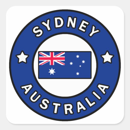 Sydney Australia Vierkante Sticker (Voorkant)