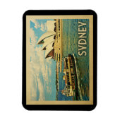Sydney Australia Vintage Travel Magneet (Verticaal)
