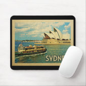 Sydney Australia Vintage Travel Muismat (Met muis)