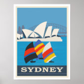 Sydney, Australia Vintage Travel Poster (Voorkant)
