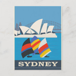 Sydney Australia Vintage Travel Poster Briefkaart
