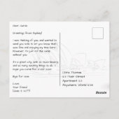 Sydney Australia with Opera House from Water Briefkaart (Achterkant)