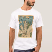 Sydney, AustraliaPanoramic Map T-shirt (Voorkant)