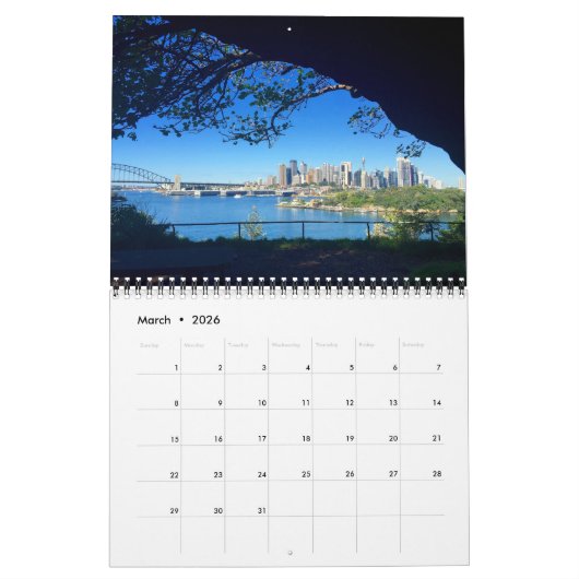 Sydney Australië 2026 Kalender (Mar 2026)