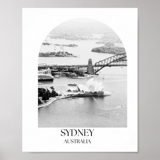 Sydney Australië Arch fotoprint Poster (Voorkant)