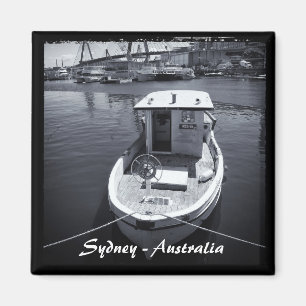 Sydney - Australië, Boat, Bridge (Fridge Magnet) Magneet