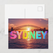 Sydney Australië Briefkaart (Voorkant / Achterkant)