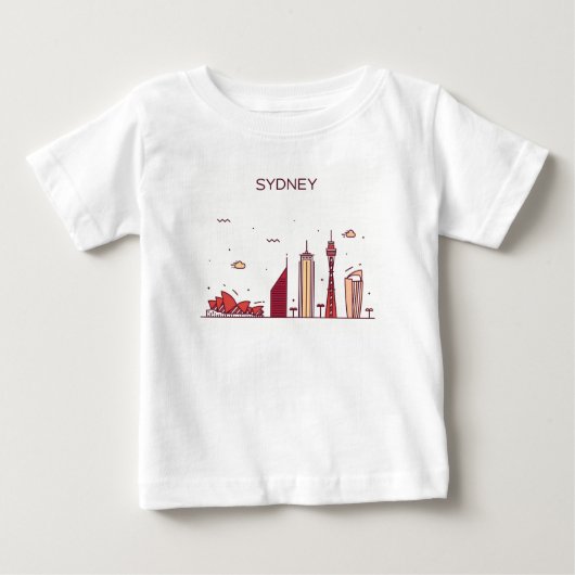 Sydney, Australië | Doodle Skyline (Voorkant)