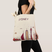 Sydney, Australië | Doodle Skyline Tote Bag (Dichtbij)