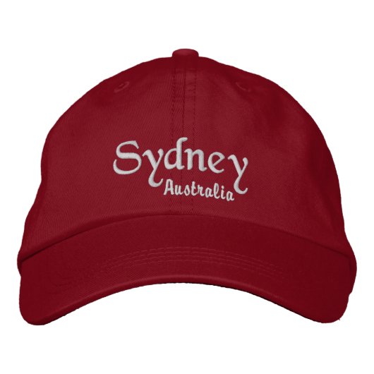 Sydney Australië Geborduurde Pet (Voorkant)