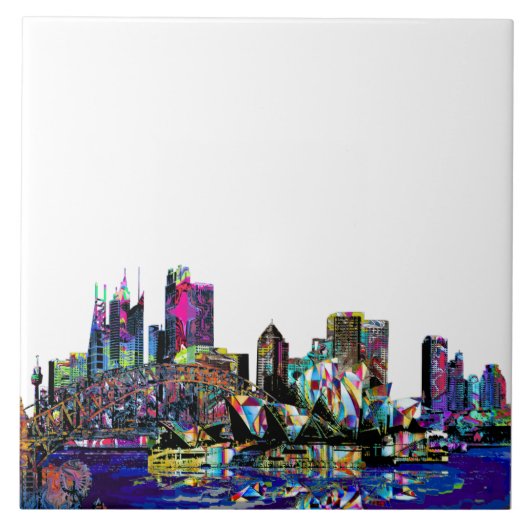 Sydney, Australië, graffiti Tegeltje (Voorkant)