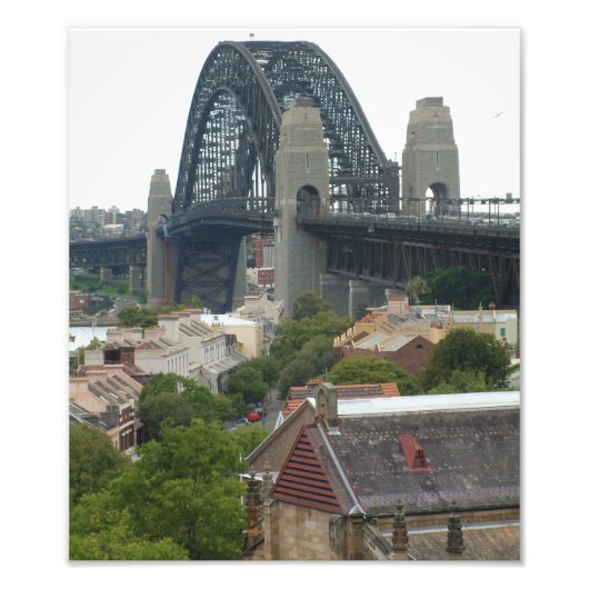Sydney, Australië. Harbour Bridge. Foto Afdruk (Voorkant)