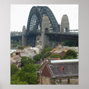 Sydney, Australië. Harbour Bridge. Poster