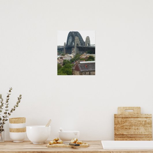 Sydney, Australië. Harbour Bridge. Poster (Keuken)