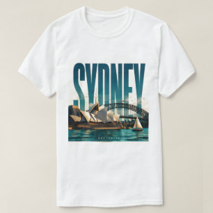 Sydney Australië Haven Landmerken & Kustleven T-shirt
